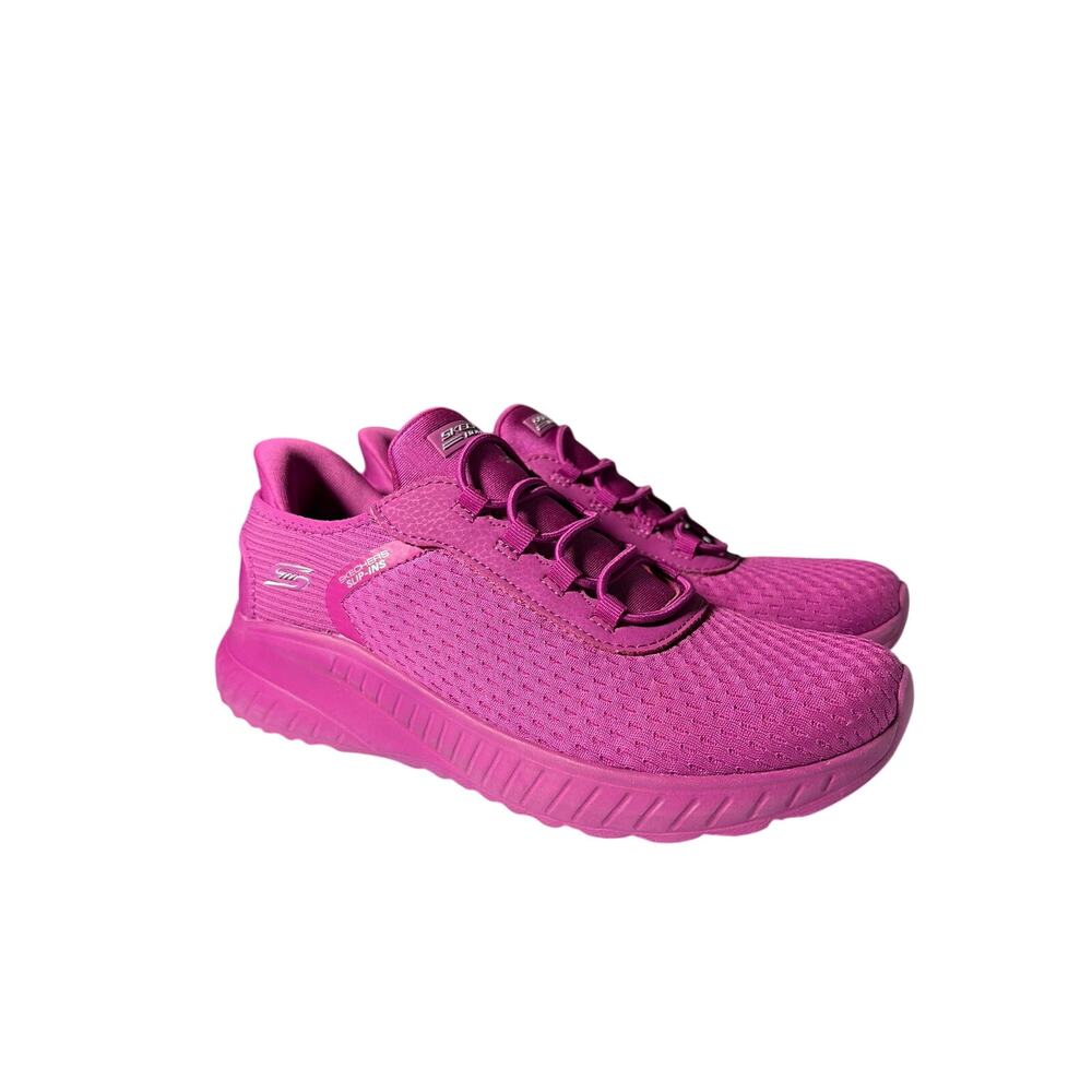 Skechers Sport Squad Chaos BOBS Sneaker Women's 6.5 Pink Slip-ins